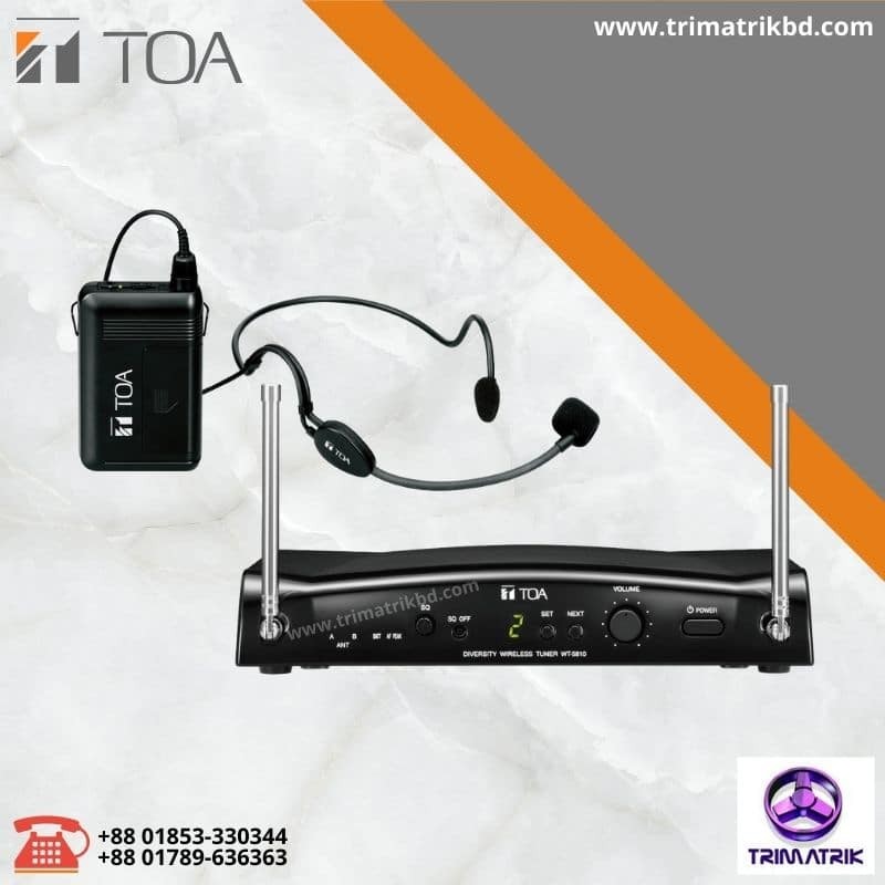 Toa WS-5325H UHF Wireless Headset Microphone Set